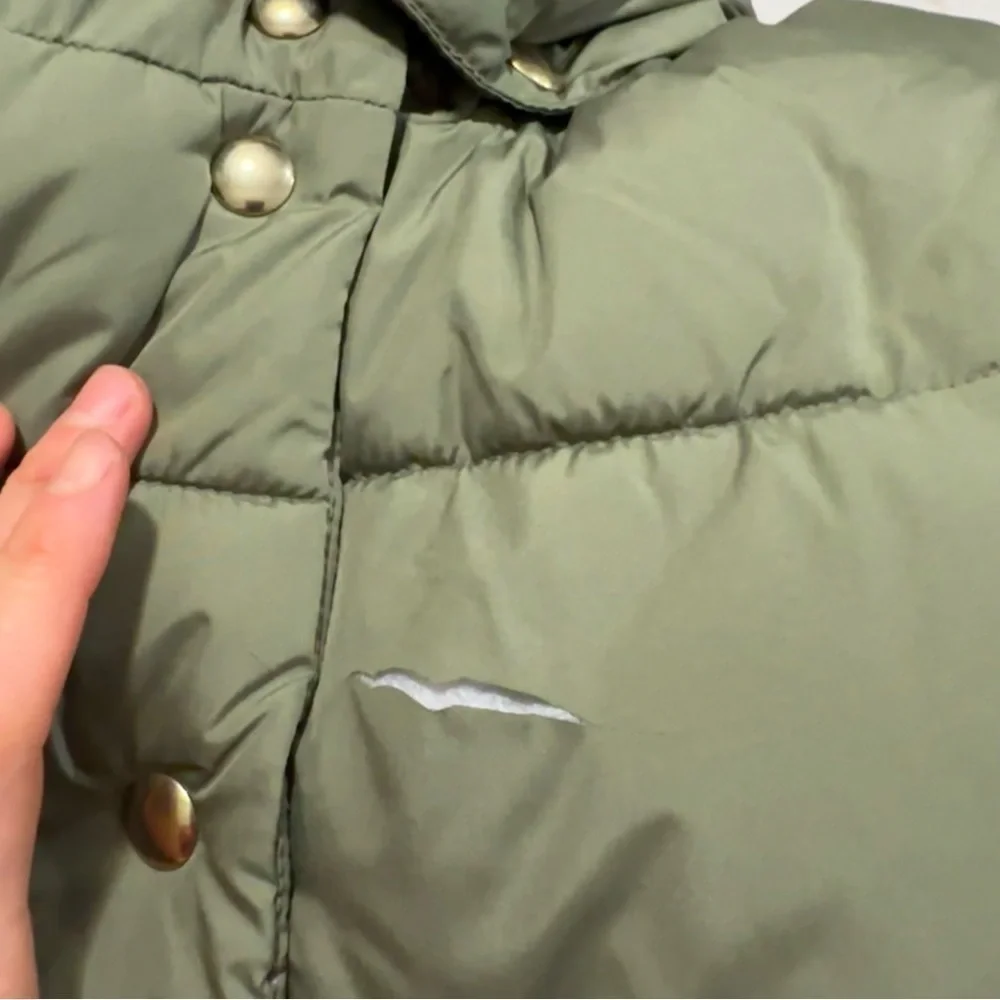 J crew chateau puffer coat general surplus green